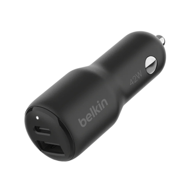 Belkin BoostCharge 42W USB-C & USB-A Charger - Black -شاحن